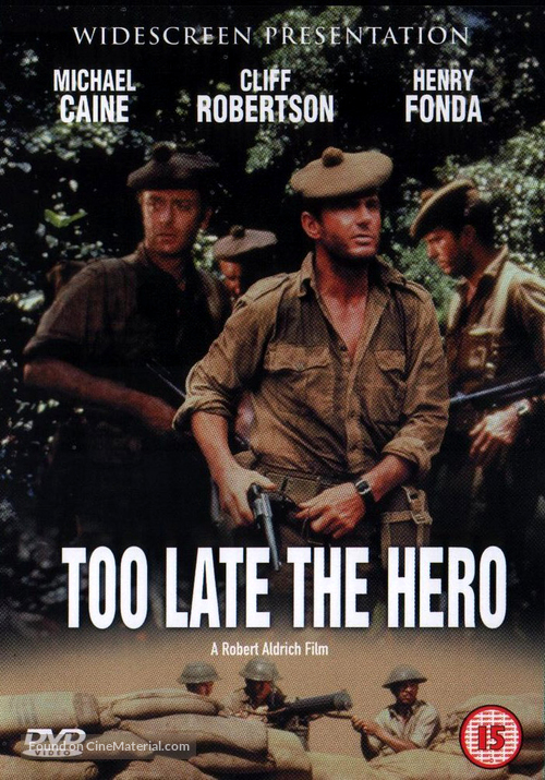 Too Late the Hero - British DVD movie cover
