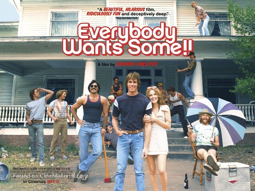 Everybody Wants Some - British Movie Poster