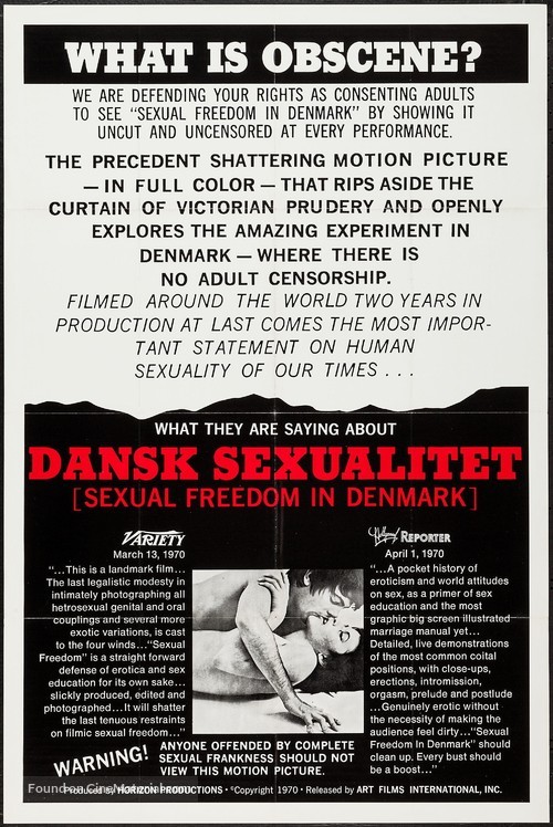 Sexual Freedom in Denmark - Movie Poster