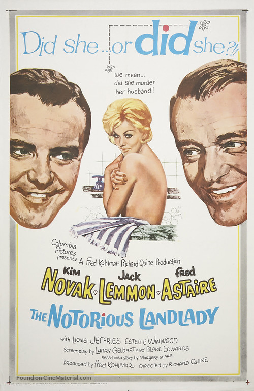 The Notorious Landlady - Movie Poster