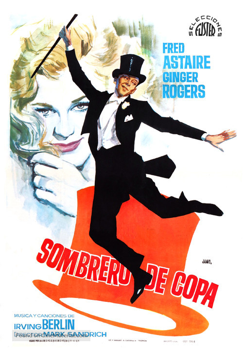 Top Hat - Spanish Movie Poster