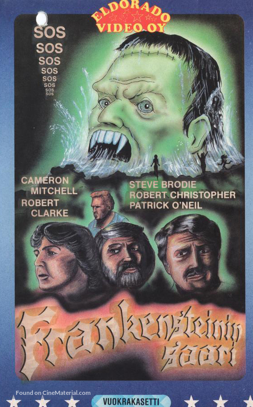 Frankenstein Island - Finnish VHS movie cover