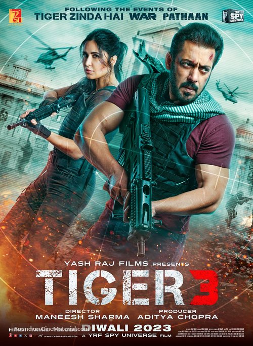 Tiger 3 - Indian Movie Poster