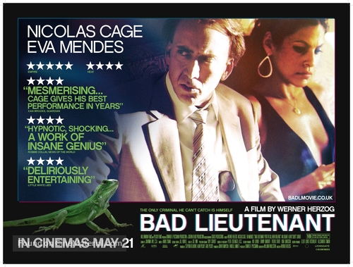 The Bad Lieutenant: Port of Call - New Orleans - British Movie Poster