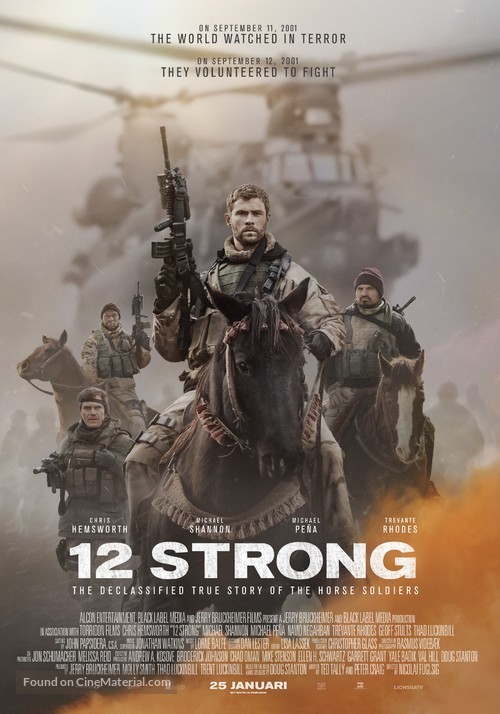 12 Strong - Dutch Movie Poster