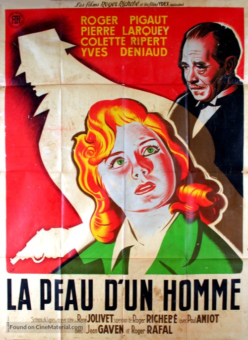 La peau d&#039;un homme - French Movie Poster