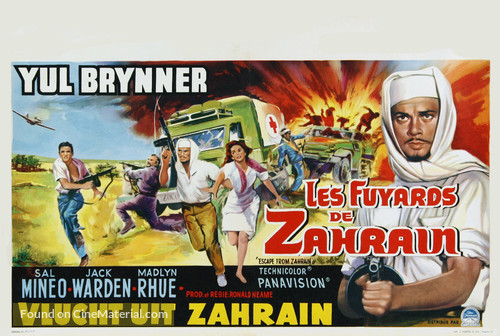 Escape from Zahrain - Belgian Movie Poster