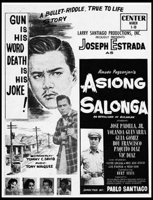 Asiong Salonga - Philippine Movie Poster