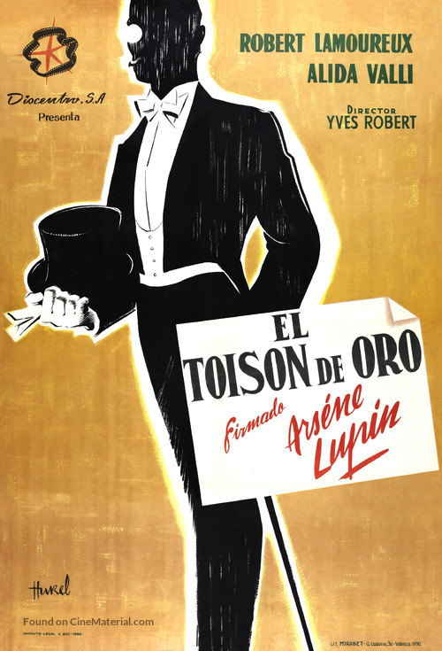 Sign&eacute; Ars&egrave;ne Lupin - Spanish Movie Poster