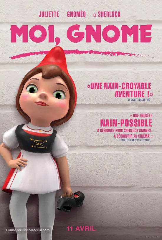 Sherlock Gnomes - French Movie Poster