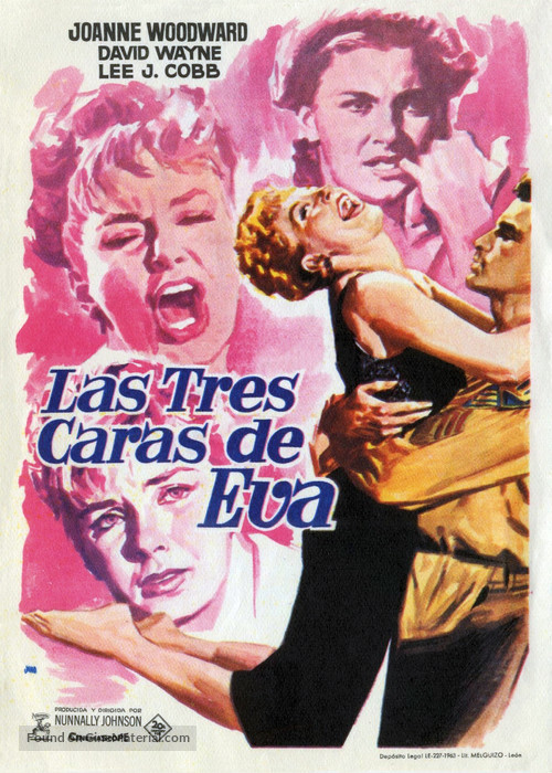 The Three Faces of Eve - Spanish Movie Poster