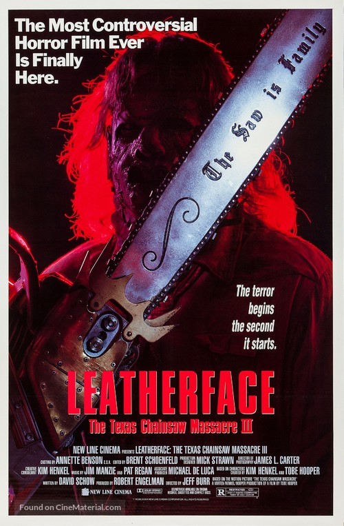 Leatherface: Texas Chainsaw Massacre III - Movie Poster