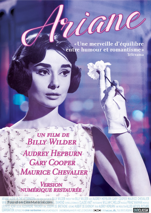 Love in the Afternoon - French Re-release movie poster