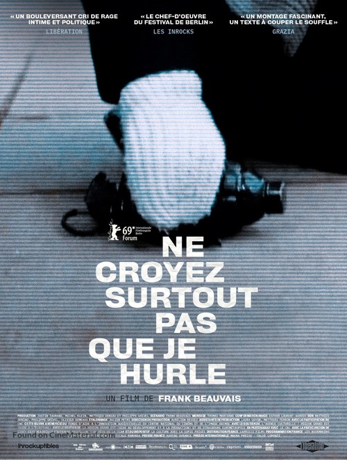 Ne croyez surtout pas que je hurle - French Movie Poster