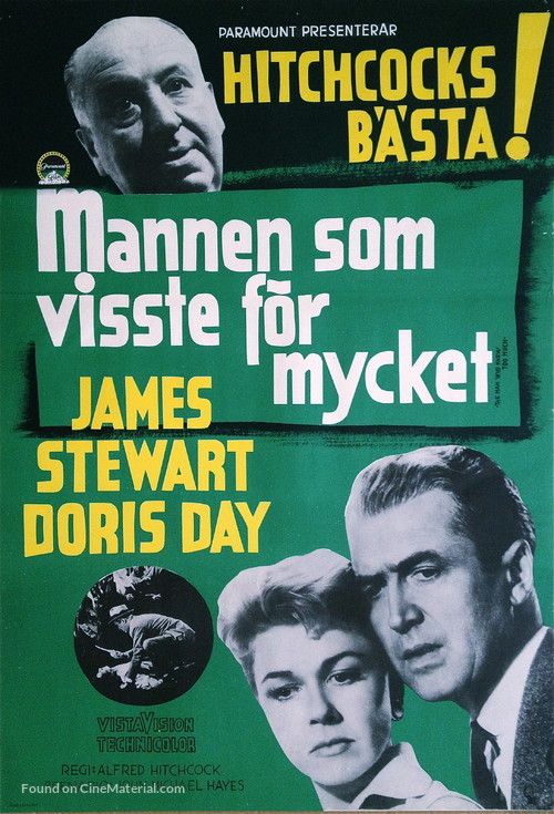 The Man Who Knew Too Much - Swedish Movie Poster
