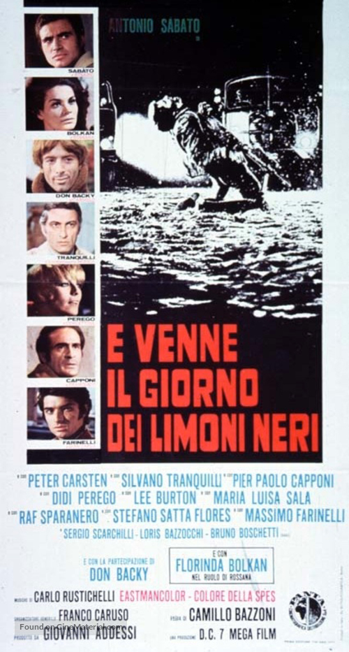 E venne il giorno dei limoni neri - Italian Movie Poster