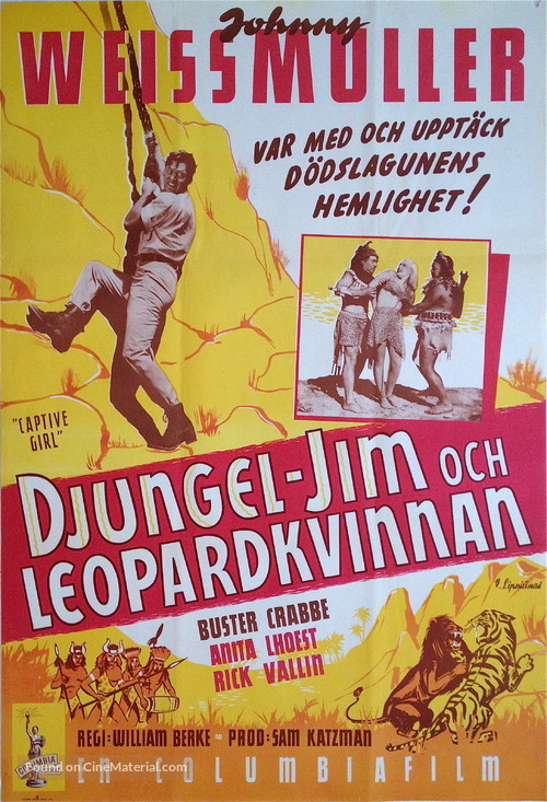 Captive Girl - Swedish Movie Poster