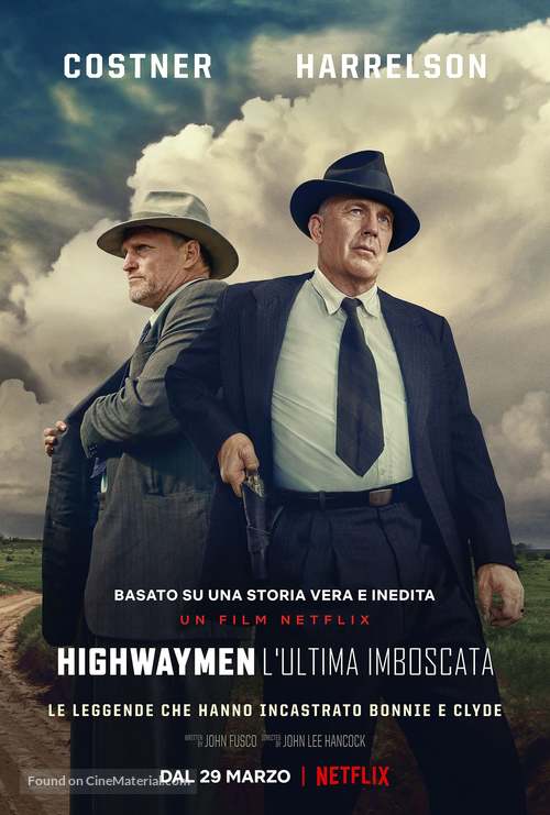 The Highwaymen - Italian Movie Poster