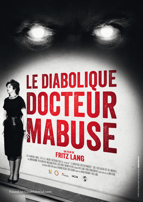 Die 1000 Augen des Dr. Mabuse - French Re-release movie poster