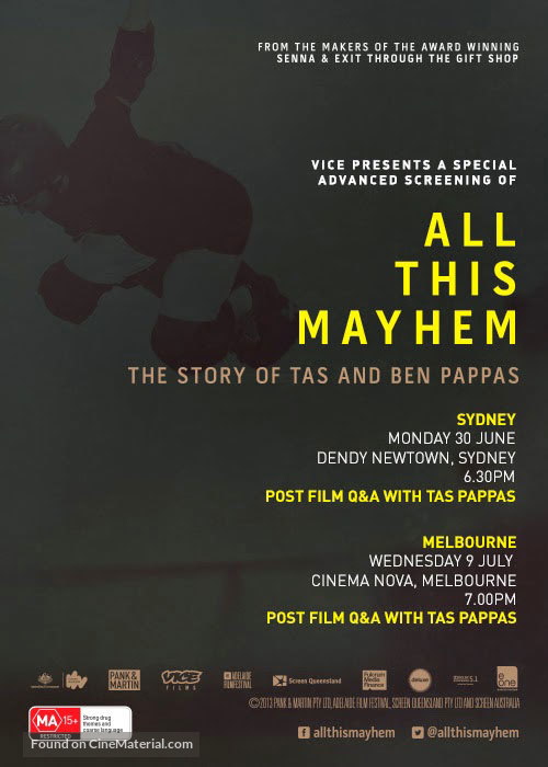 All This Mayhem - Australian Movie Poster