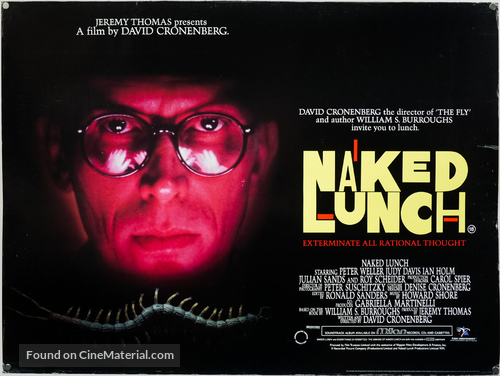 Naked Lunch - British Movie Poster