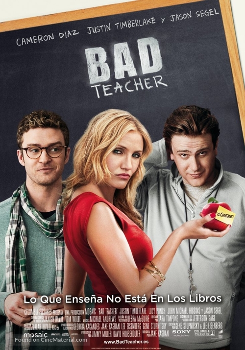 Bad Teacher - Spanish Movie Poster