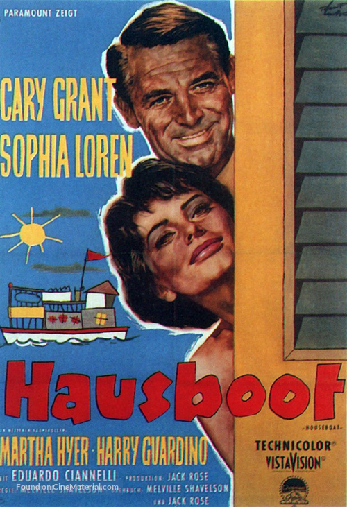 Houseboat - German Movie Poster