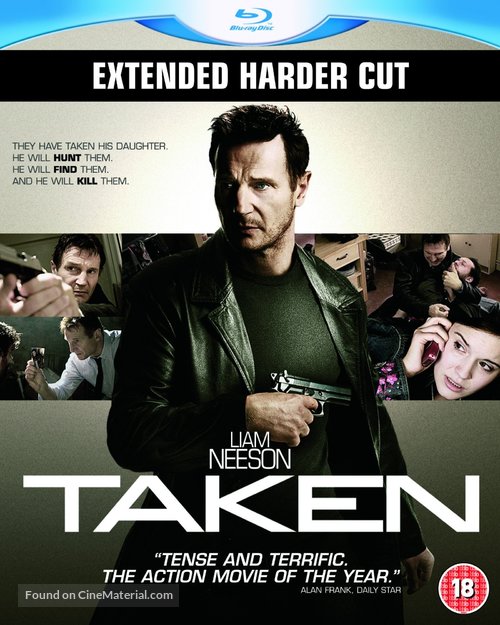 Taken - British Blu-Ray movie cover