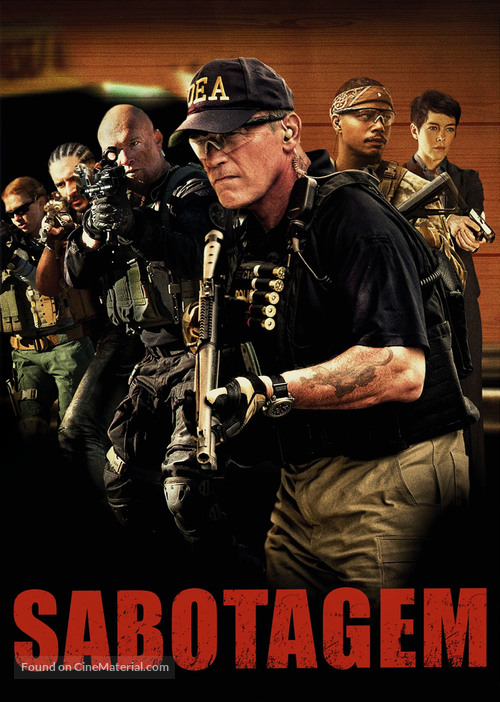 Sabotage - Portuguese DVD movie cover