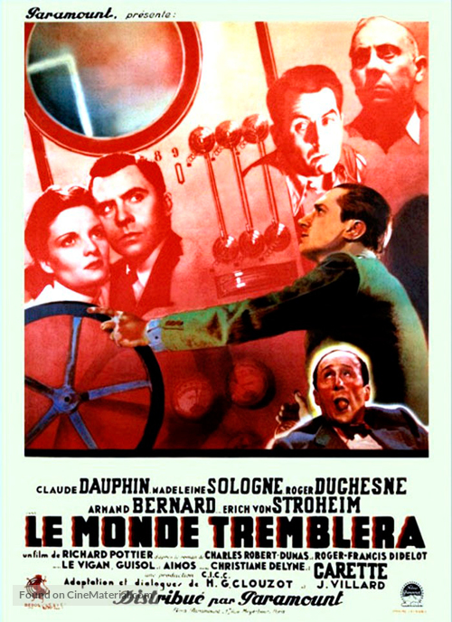 Le monde tremblera - French Movie Poster