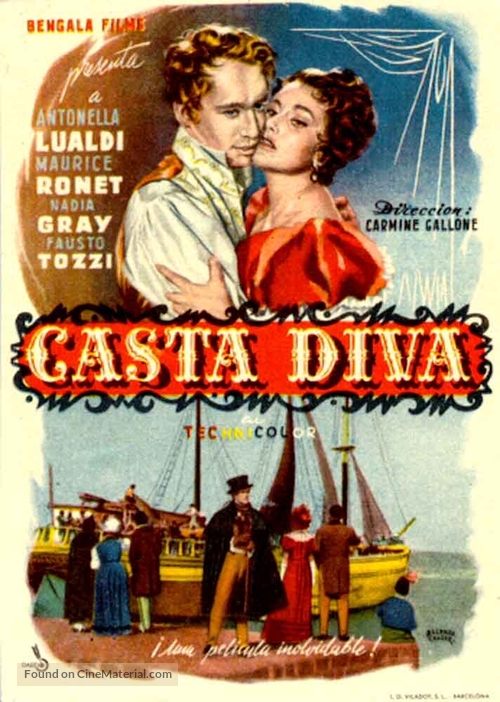 Casta diva - Spanish Movie Poster