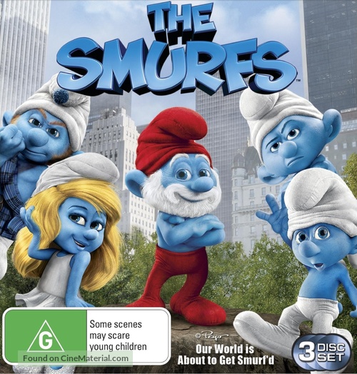 The Smurfs - Australian Blu-Ray movie cover