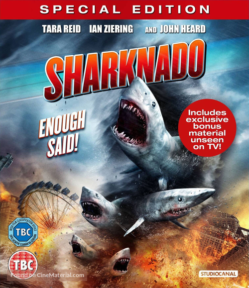 Sharknado - British Blu-Ray movie cover