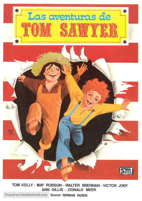 The Adventures of Tom Sawyer - Spanish Movie Poster