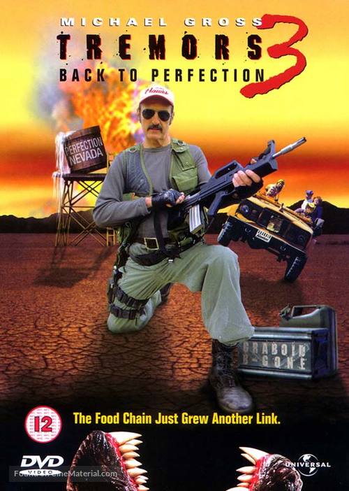 Tremors 3: Back to Perfection - British Movie Cover