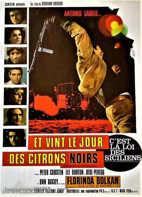 E venne il giorno dei limoni neri - French Movie Poster