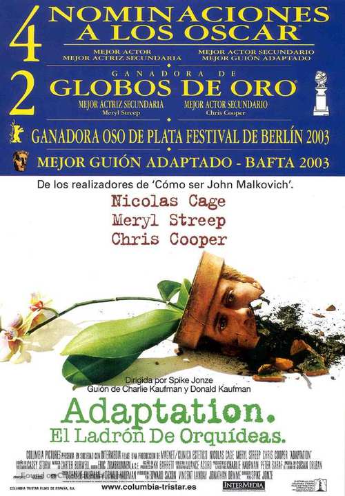 Adaptation. - Spanish Theatrical movie poster