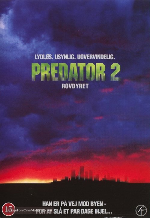 Predator 2 - Danish DVD movie cover