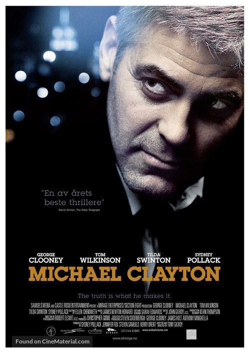 Michael Clayton - Norwegian Movie Poster
