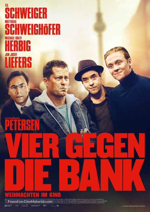 Vier gegen die Bank - German Movie Poster