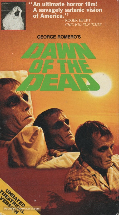 Dawn of the Dead - VHS movie cover