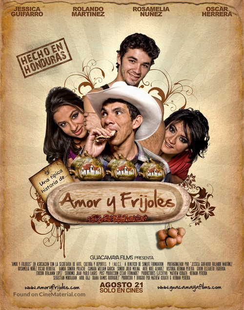 Amor y Frijoles - Costa Rican Movie Poster