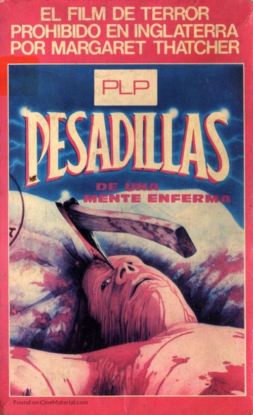 Nightmare - Argentinian VHS movie cover
