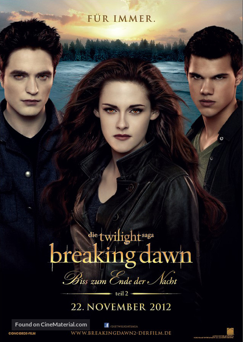 The Twilight Saga: Breaking Dawn - Part 2 - German Movie Poster