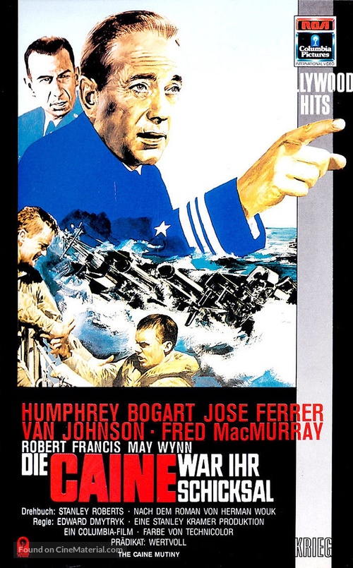 The Caine Mutiny - German VHS movie cover