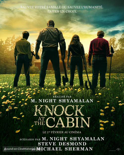 Knock at the Cabin - French Movie Poster