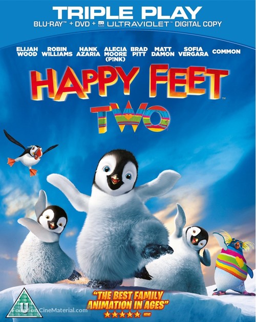 Happy Feet Two - British Blu-Ray movie cover