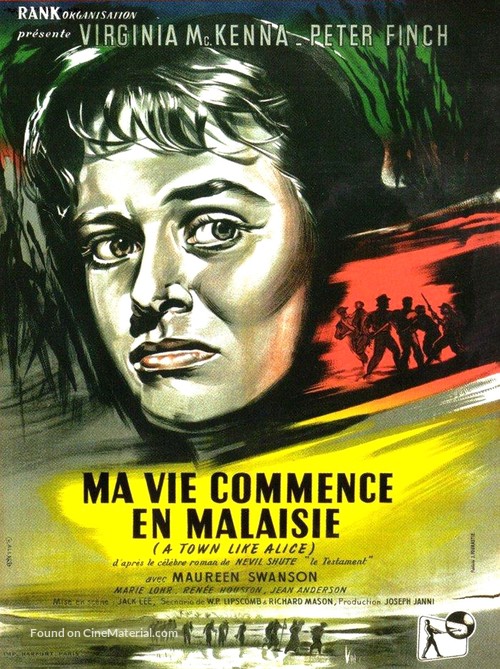 A Town Like Alice - French Movie Poster