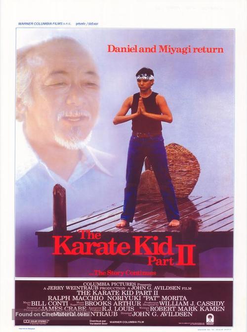 The Karate Kid, Part II - Belgian Movie Poster