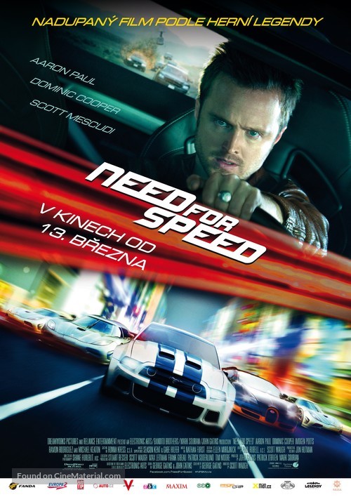 Need for Speed - Czech Movie Poster